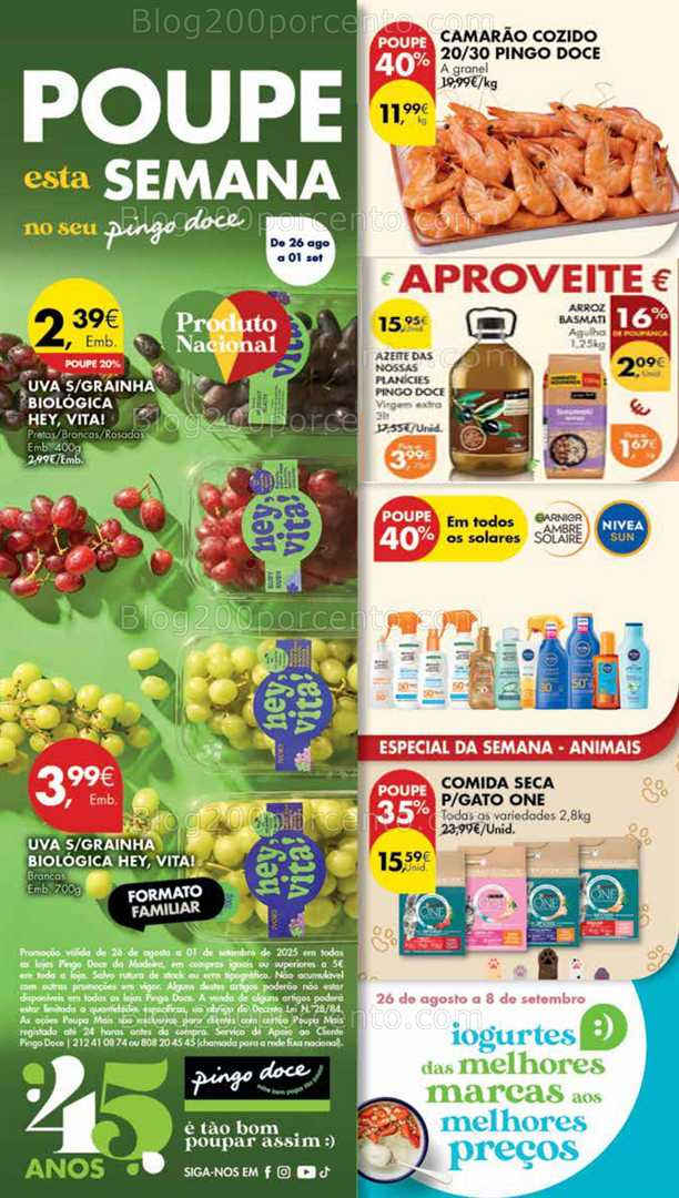Antevisão Folheto PINGO DOCE Madeira Promoções de 26 agosto a 1 setembro
