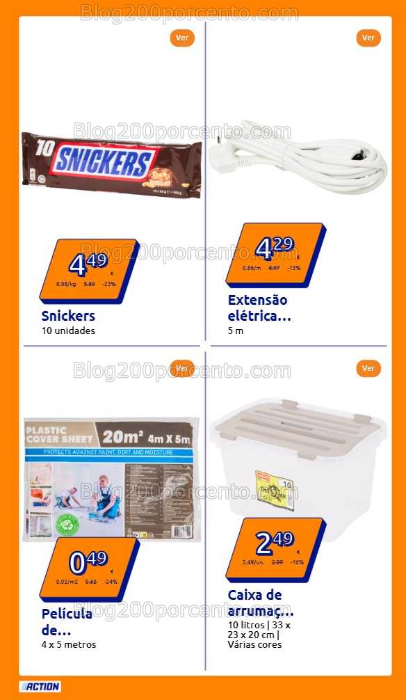 Antevisão Folheto ACTION Promoções de 13 a 19 agosto