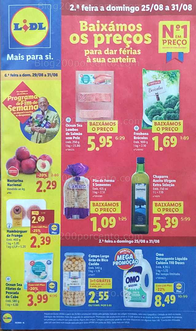 Antevisão Folheto LIDL Promoções de 25 a 31 agosto