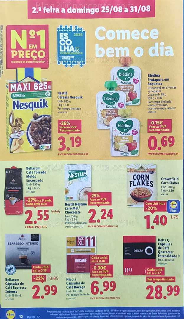 Antevisão Folheto LIDL Promoções de 25 a 31 agosto