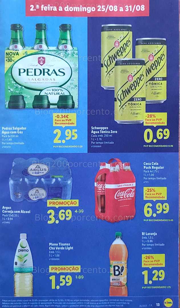 Antevisão Folheto LIDL Promoções de 25 a 31 agosto