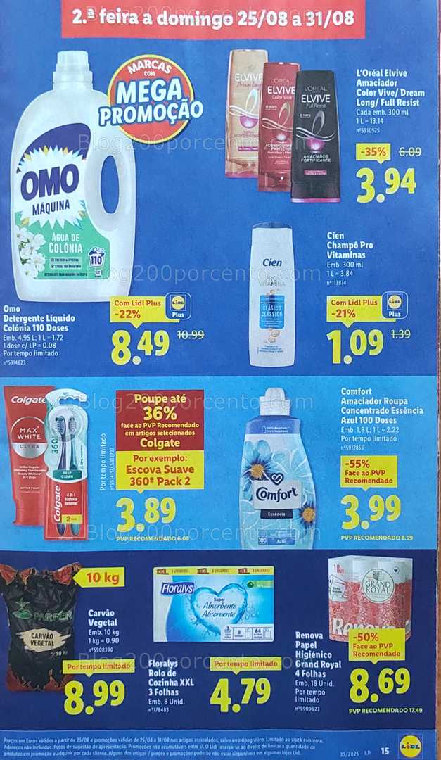 Antevisão Folheto LIDL Promoções de 25 a 31 agosto