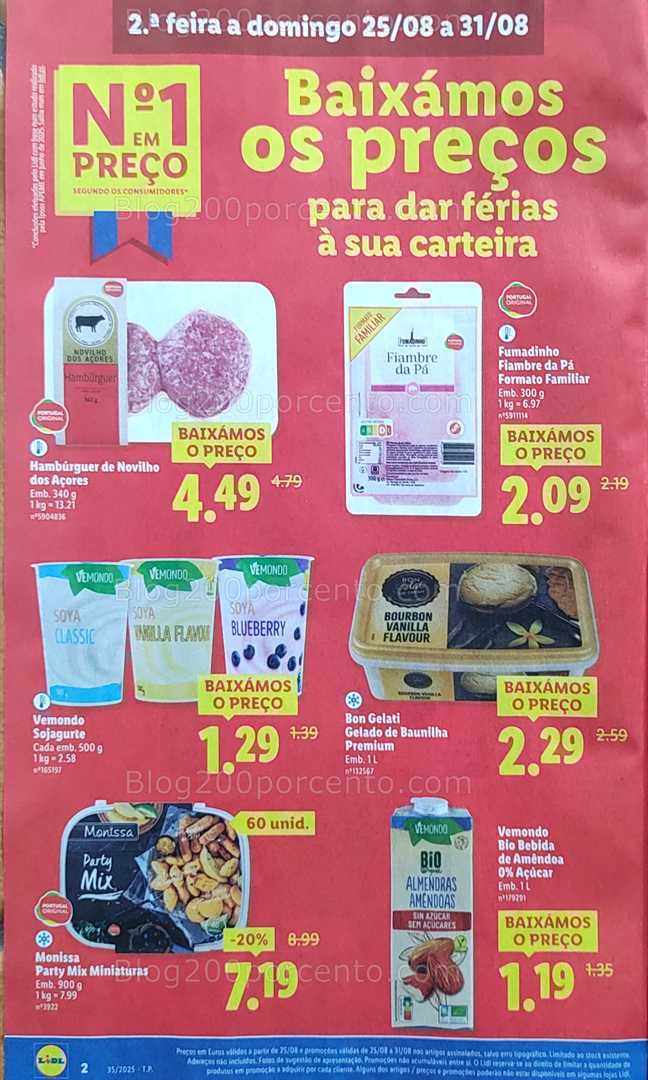 Antevisão Folheto LIDL Promoções de 25 a 31 agosto
