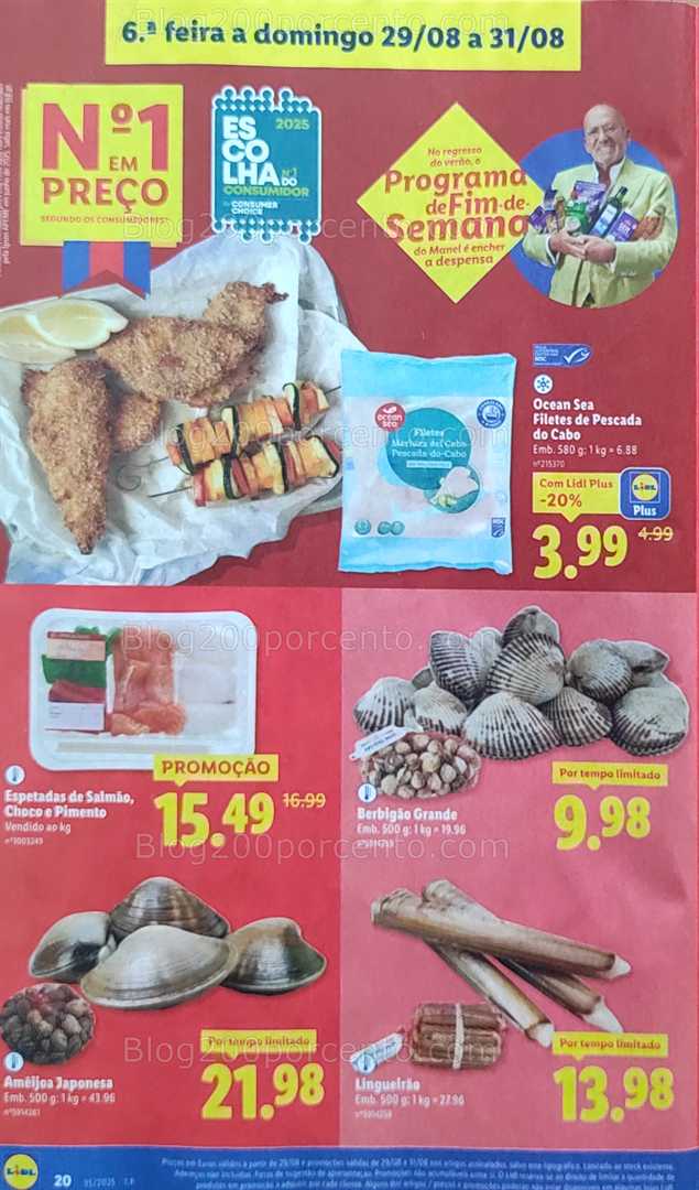 Antevisão Folheto LIDL Promoções de 25 a 31 agosto