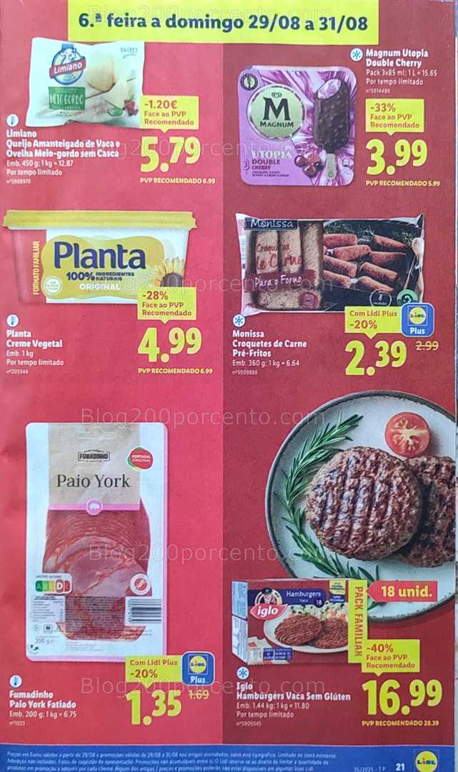 Antevisão Folheto LIDL Promoções de 25 a 31 agosto