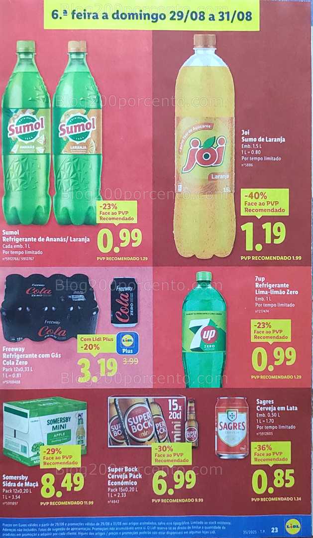 Antevisão Folheto LIDL Promoções de 25 a 31 agosto