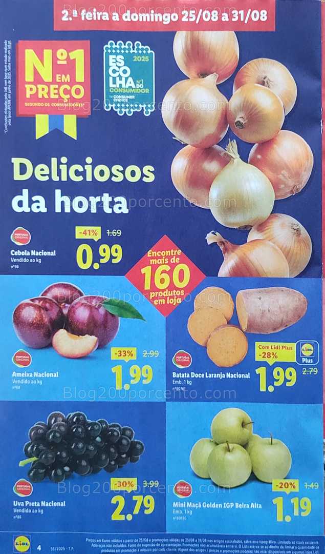 Antevisão Folheto LIDL Promoções de 25 a 31 agosto