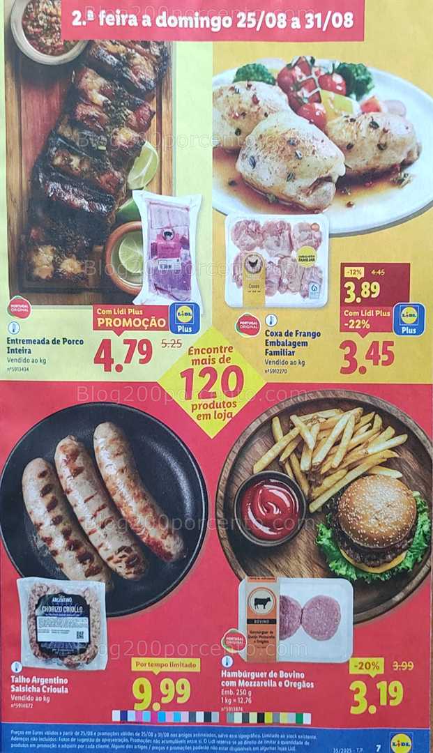 Antevisão Folheto LIDL Promoções de 25 a 31 agosto