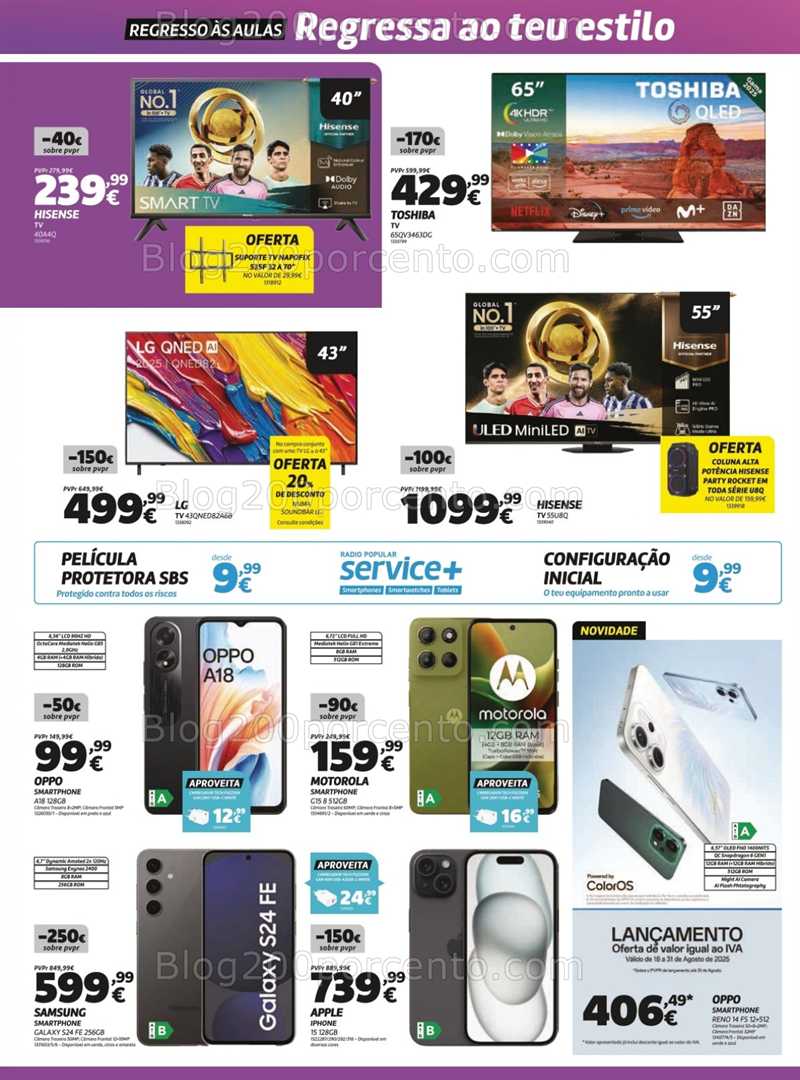 Antevisão Folheto RADIO POPULAR Promoções de 19 agosto a 1 setembro