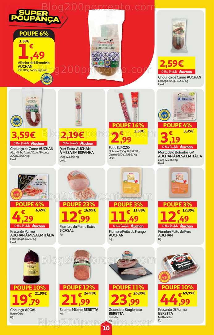 Antevisão Folheto AUCHAN Super Poupança Promoções de 14 a 20 agosto
