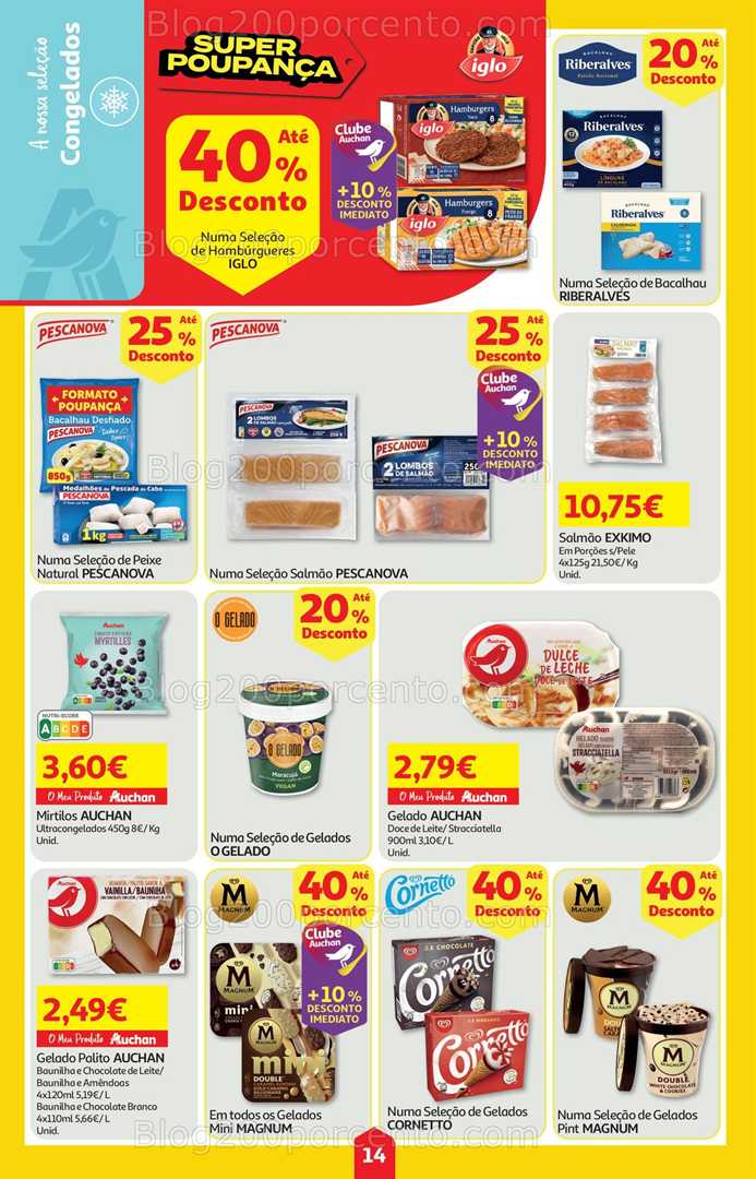 Antevisão Folheto AUCHAN Super Poupança Promoções de 14 a 20 agosto