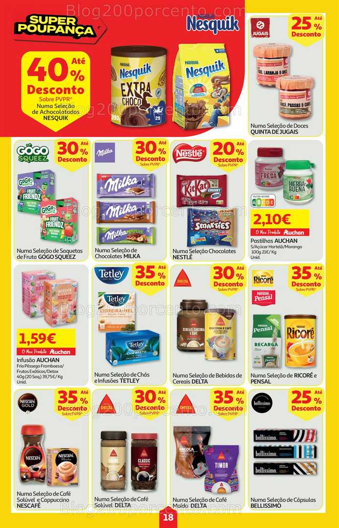 Antevisão Folheto AUCHAN Super Poupança Promoções de 14 a 20 agosto