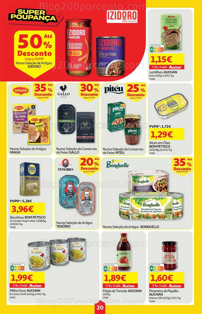 Antevisão Folheto AUCHAN Super Poupança Promoções de 14 a 20 agosto