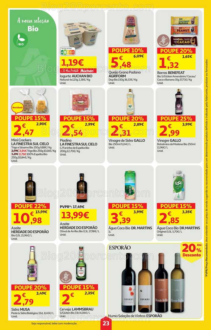 Antevisão Folheto AUCHAN Super Poupança Promoções de 14 a 20 agosto