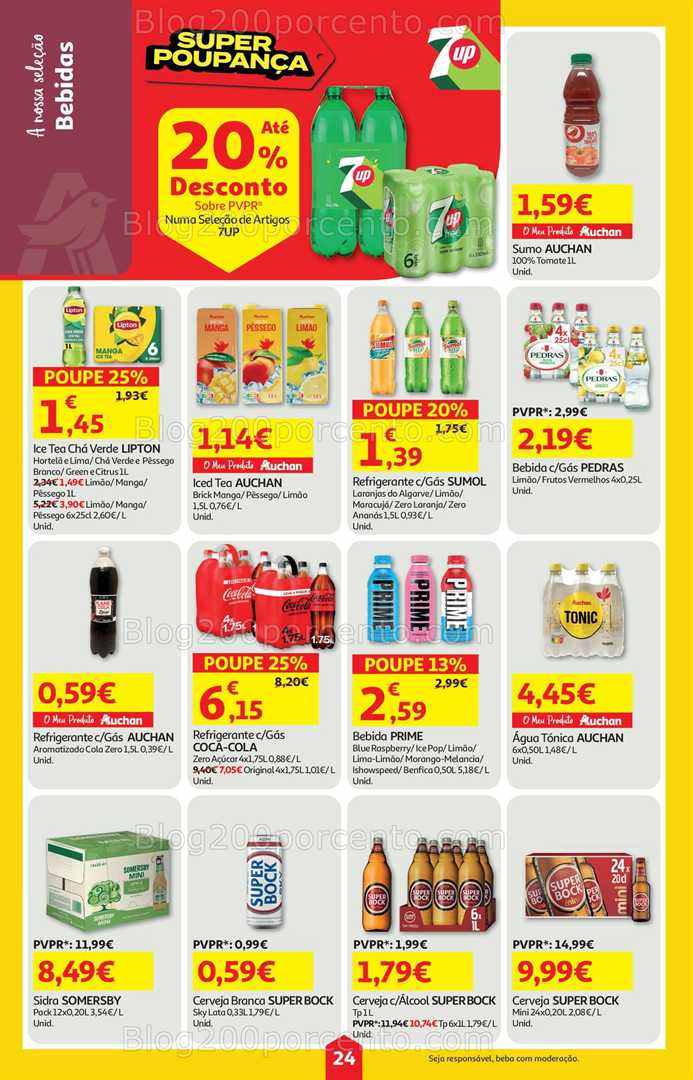 Antevisão Folheto AUCHAN Super Poupança Promoções de 14 a 20 agosto