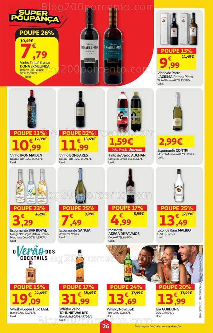 Antevisão Folheto AUCHAN Super Poupança Promoções de 14 a 20 agosto