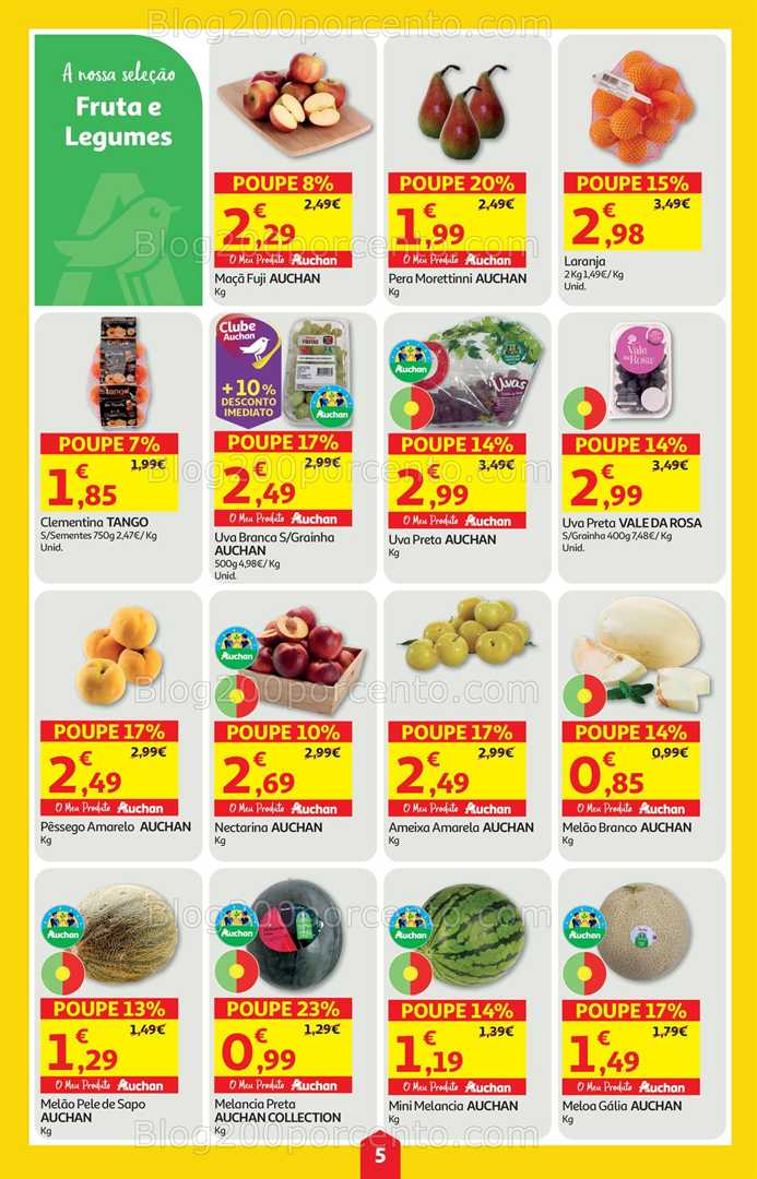 Antevisão Folheto AUCHAN Super Poupança Promoções de 14 a 20 agosto