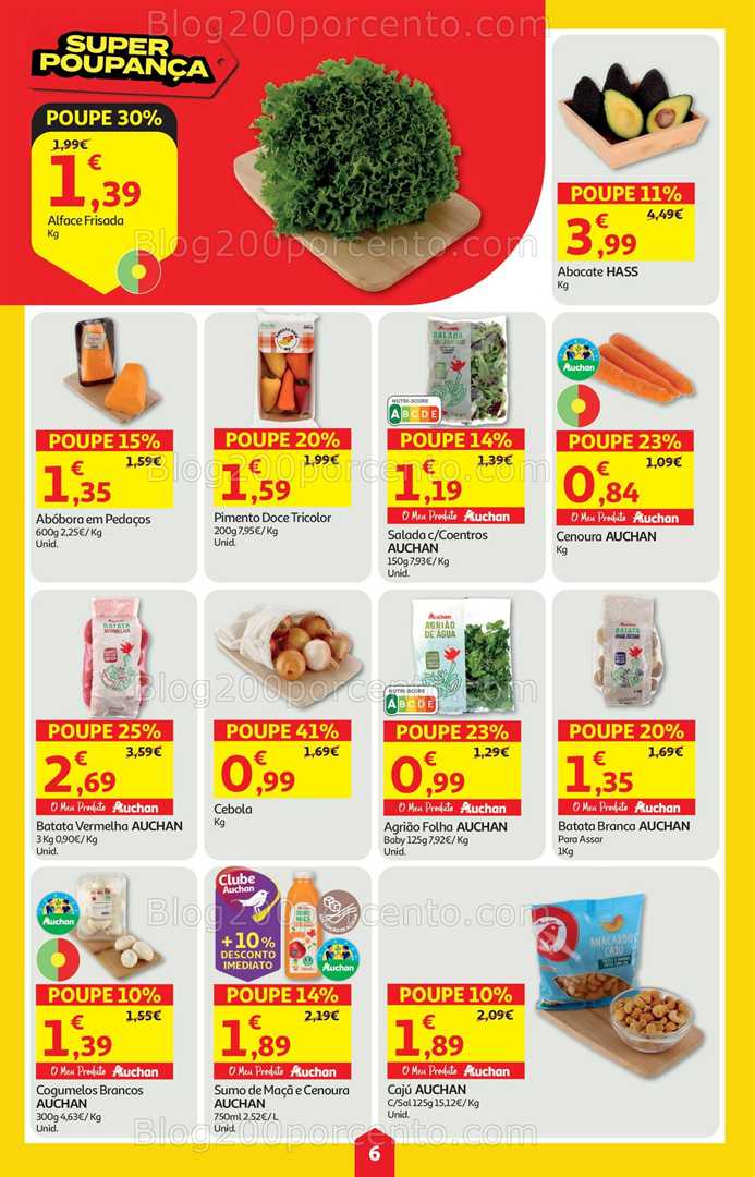 Antevisão Folheto AUCHAN Super Poupança Promoções de 14 a 20 agosto