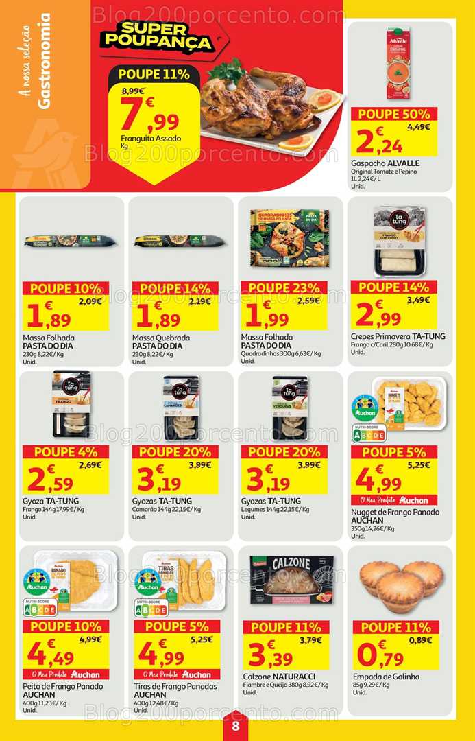 Antevisão Folheto AUCHAN Super Poupança Promoções de 14 a 20 agosto