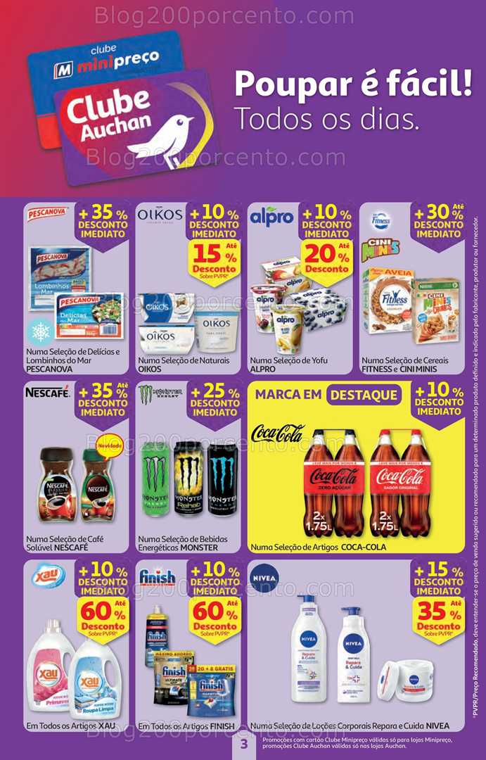 Antevisão Folheto MINIPREÇO - AUCHAN Promoções de 28 agosto a 3 setembro
