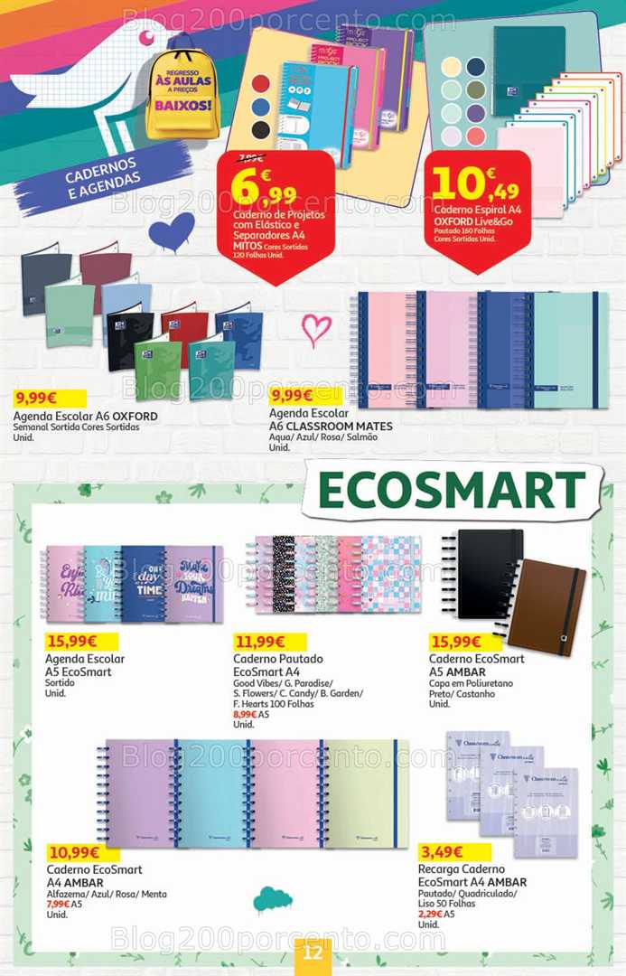 Antevisão Folheto AUCHAN Regresso às Aulas Promoções de 21 agosto a 3 setembro
