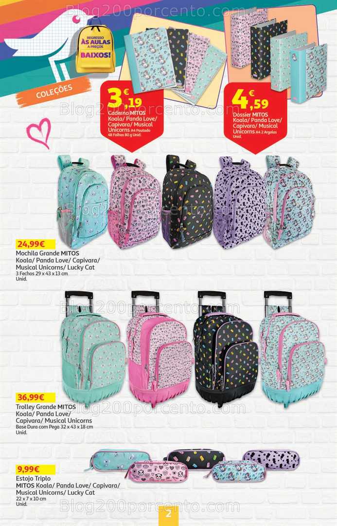 Antevisão Folheto AUCHAN Regresso às Aulas Promoções de 21 agosto a 3 setembro