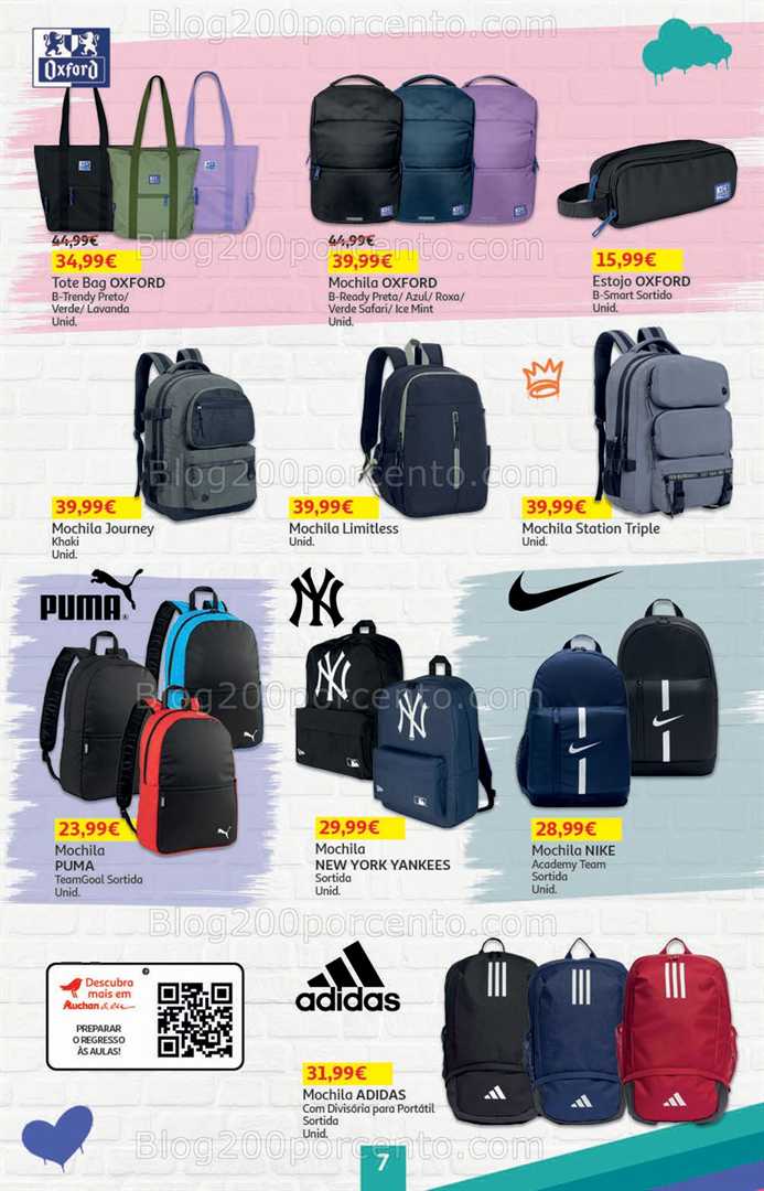 Antevisão Folheto AUCHAN Regresso às Aulas Promoções de 21 agosto a 3 setembro