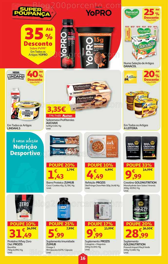Antevisão Folheto AUCHAN Super Poupança Promoções de 28 agosto a 3 setembro