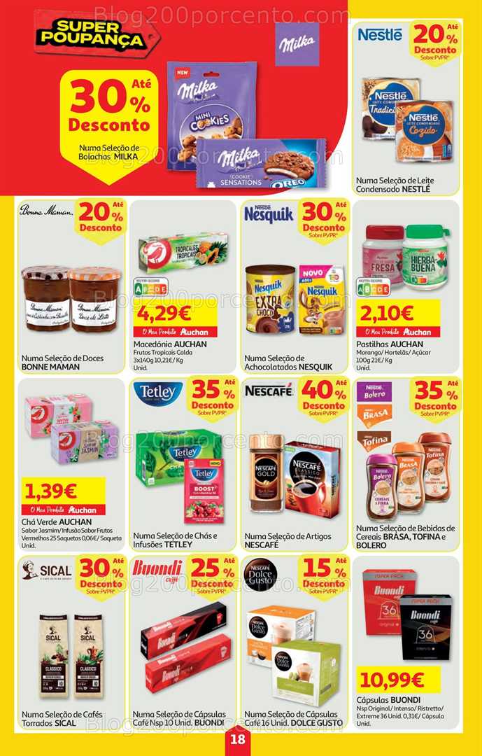Antevisão Folheto AUCHAN Super Poupança Promoções de 28 agosto a 3 setembro