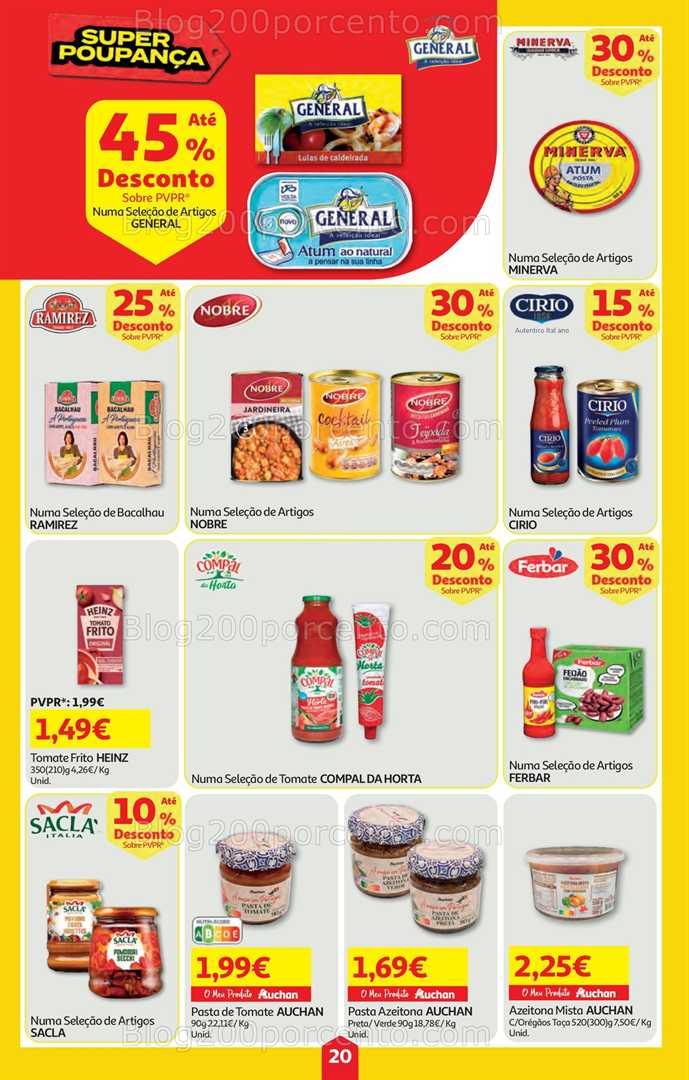 Antevisão Folheto AUCHAN Super Poupança Promoções de 28 agosto a 3 setembro