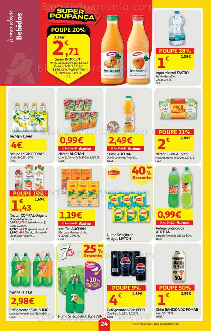 Antevisão Folheto AUCHAN Super Poupança Promoções de 28 agosto a 3 setembro