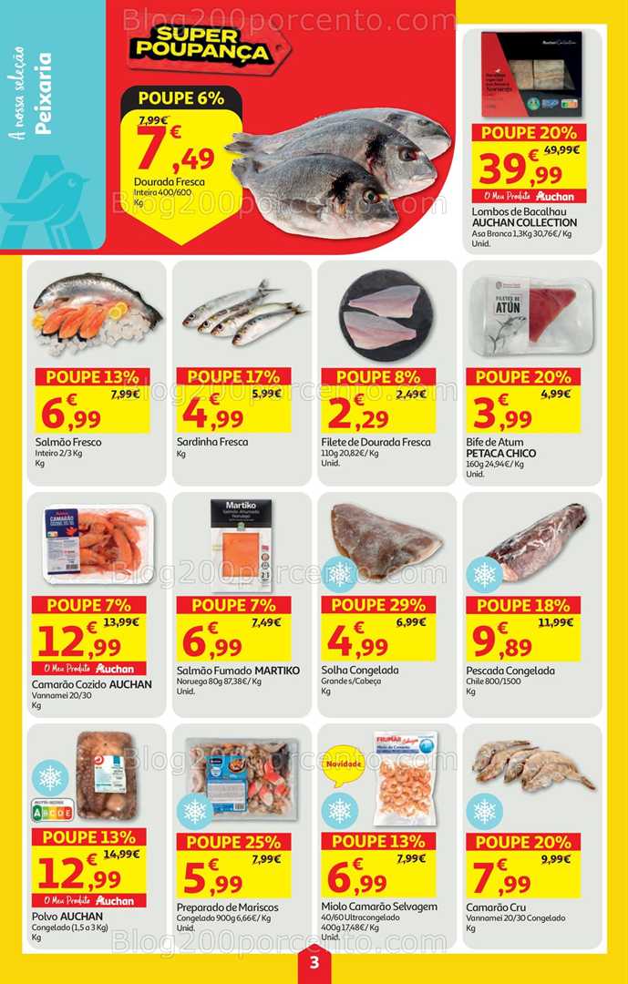 Antevisão Folheto AUCHAN Super Poupança Promoções de 28 agosto a 3 setembro