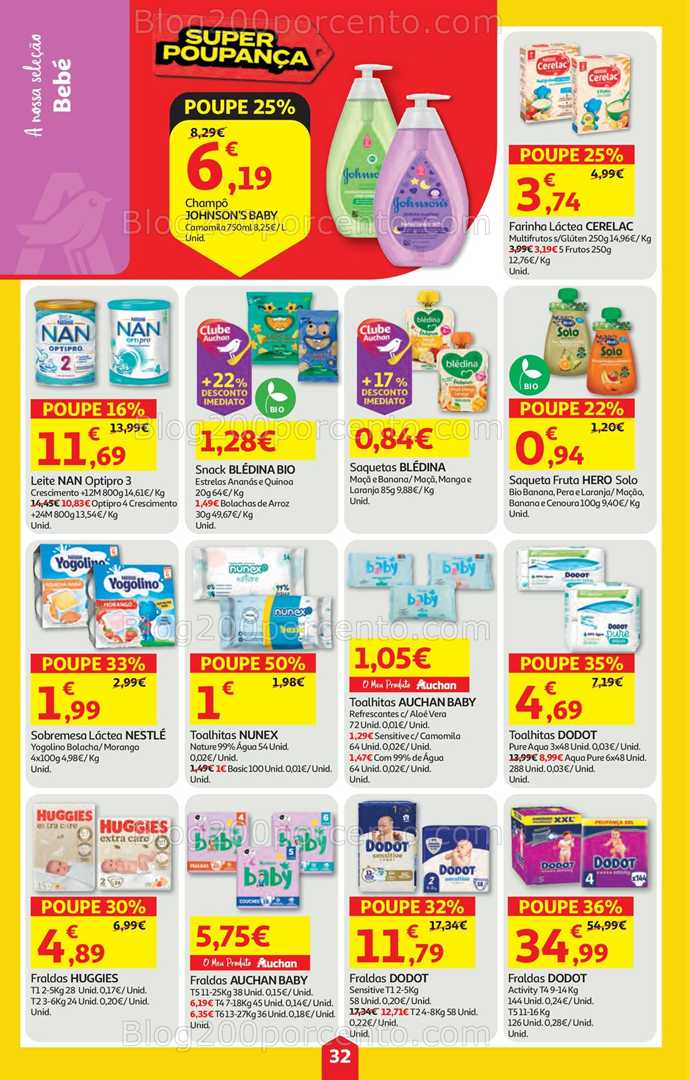 Antevisão Folheto AUCHAN Super Poupança Promoções de 28 agosto a 3 setembro