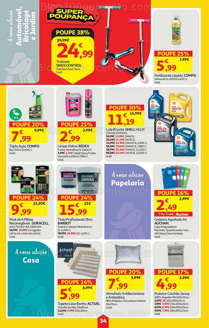 Antevisão Folheto AUCHAN Super Poupança Promoções de 28 agosto a 3 setembro