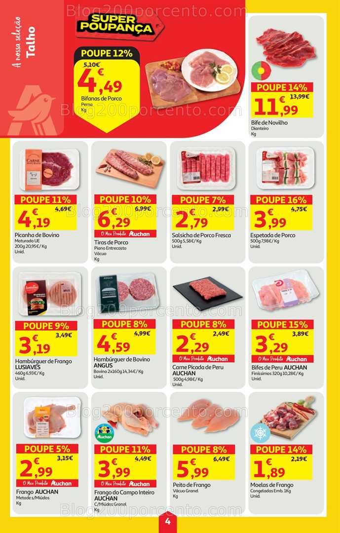Antevisão Folheto AUCHAN Super Poupança Promoções de 28 agosto a 3 setembro