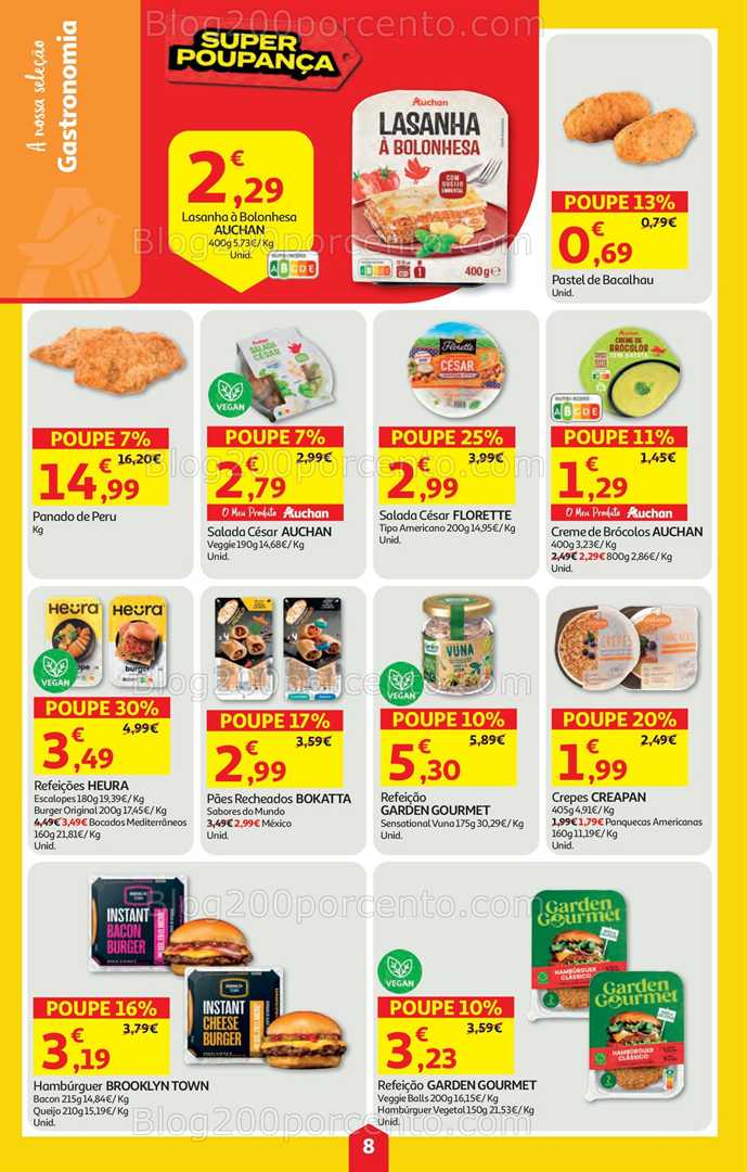 Antevisão Folheto AUCHAN Super Poupança Promoções de 28 agosto a 3 setembro