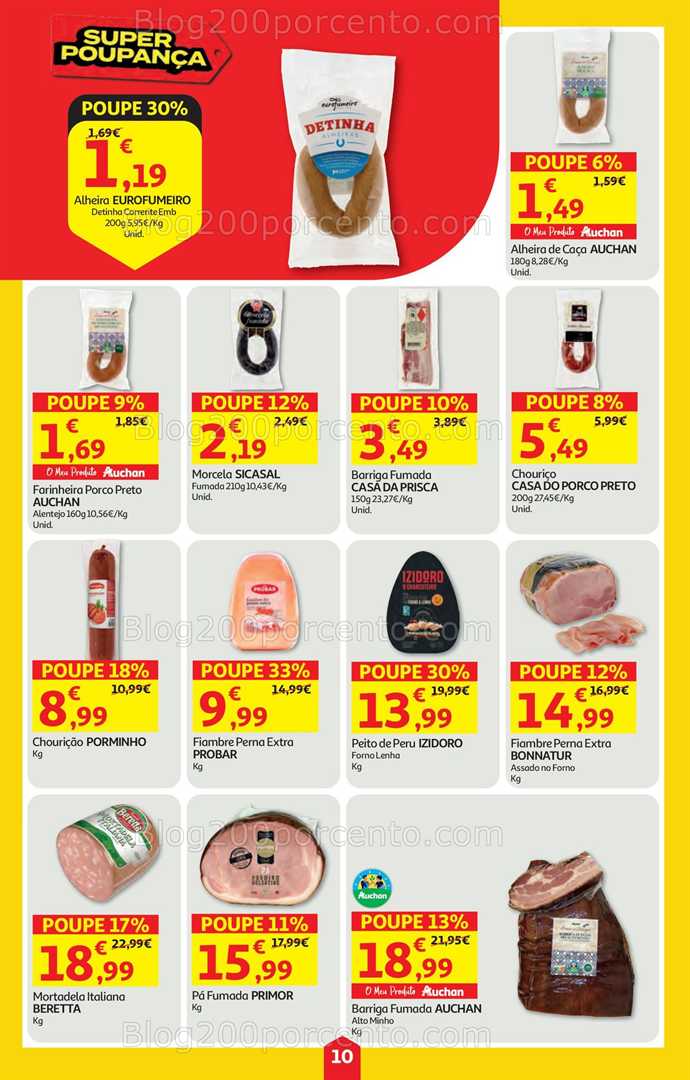 Antevisão Folheto AUCHAN Super Poupança Promoções de 21 a 27 agosto