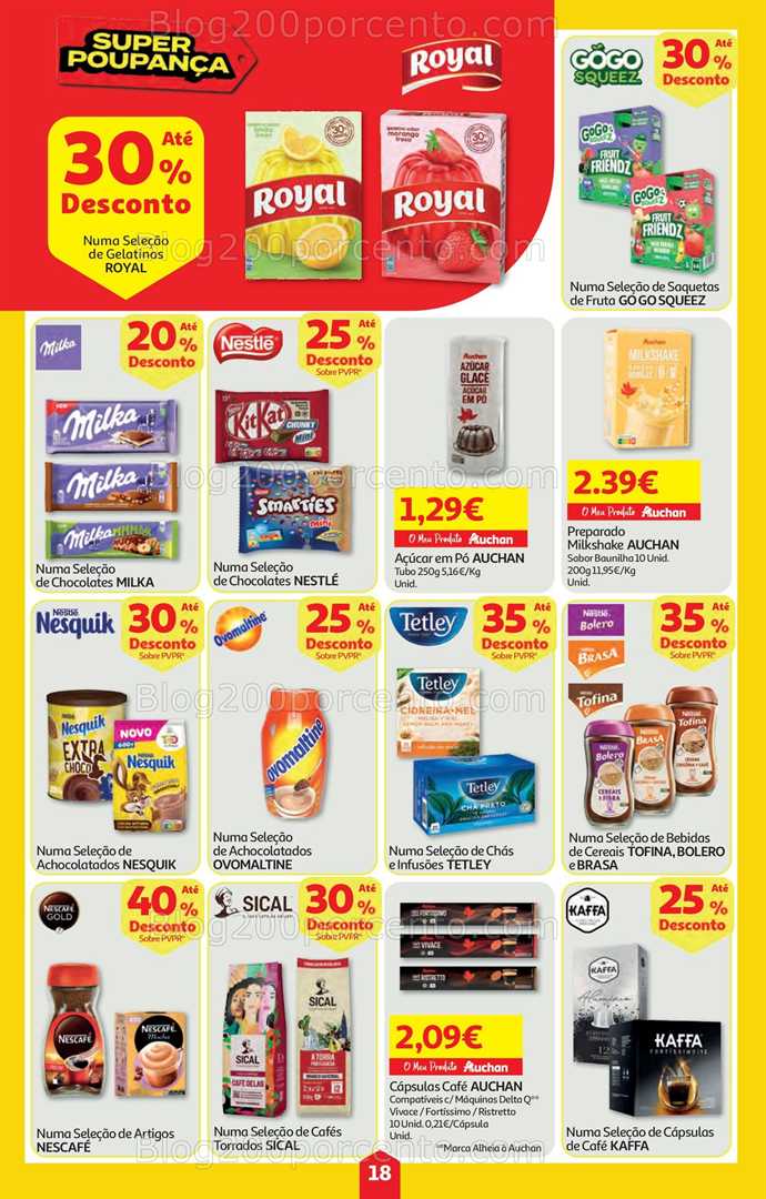 Antevisão Folheto AUCHAN Super Poupança Promoções de 21 a 27 agosto