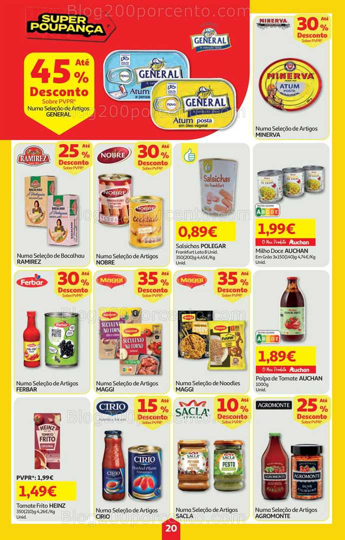 Antevisão Folheto AUCHAN Super Poupança Promoções de 21 a 27 agosto