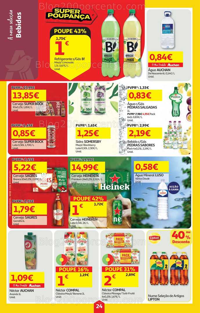 Antevisão Folheto AUCHAN Super Poupança Promoções de 21 a 27 agosto