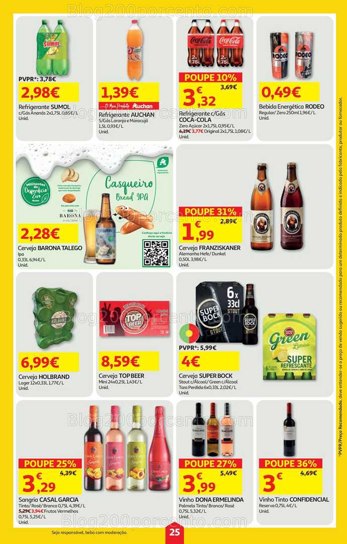 Antevisão Folheto AUCHAN Super Poupança Promoções de 21 a 27 agosto