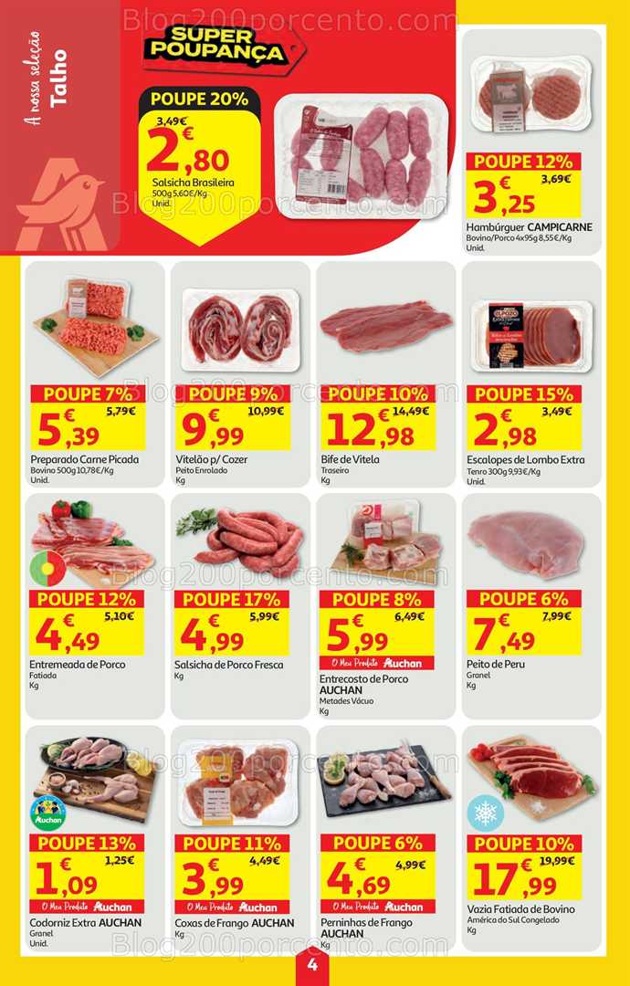 Antevisão Folheto AUCHAN Super Poupança Promoções de 21 a 27 agosto