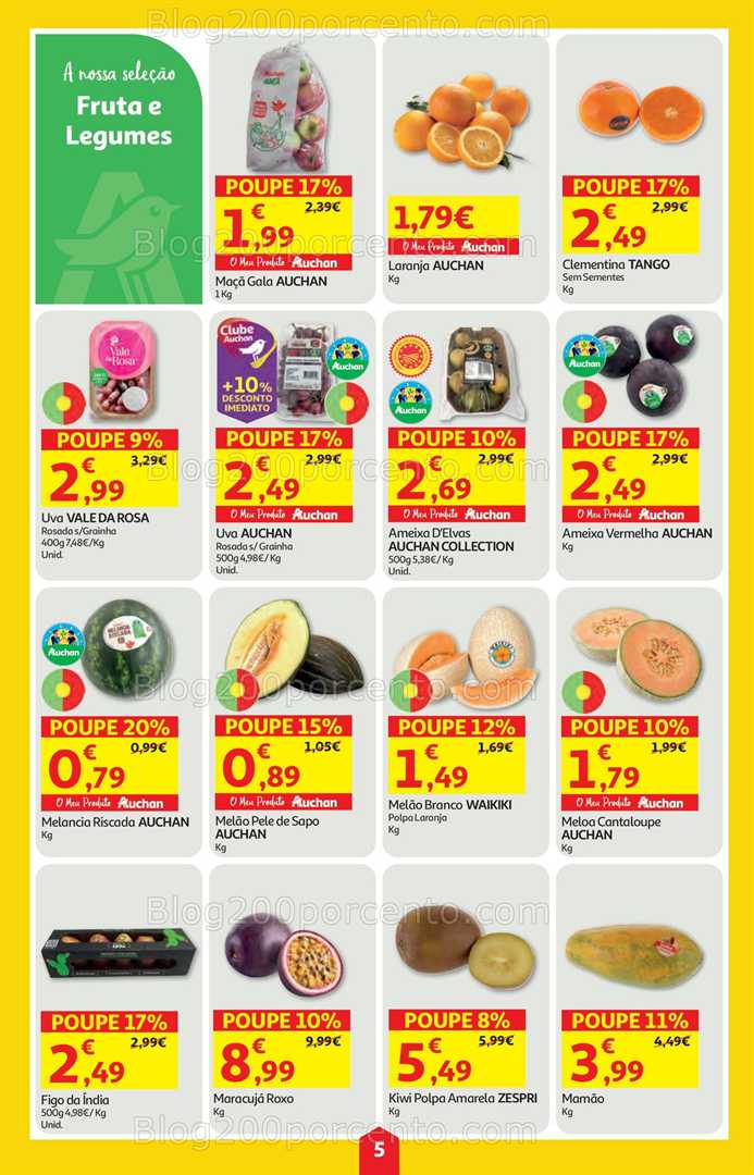 Antevisão Folheto AUCHAN Super Poupança Promoções de 21 a 27 agosto