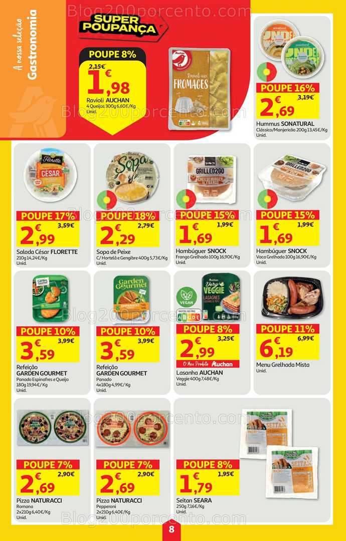 Antevisão Folheto AUCHAN Super Poupança Promoções de 21 a 27 agosto