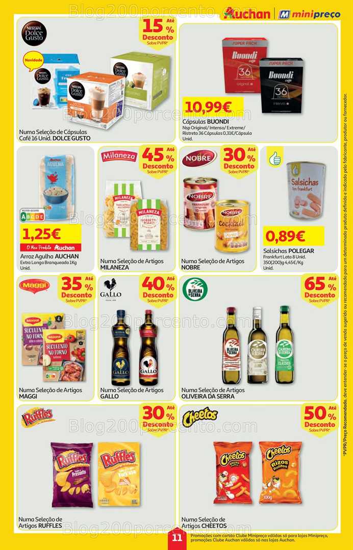 Antevisão Folheto AUCHAN - MINIPREÇO Promoções de 21 a 27 agosto