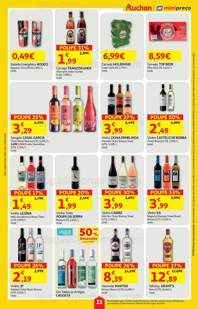 Antevisão Folheto AUCHAN - MINIPREÇO Promoções de 21 a 27 agosto