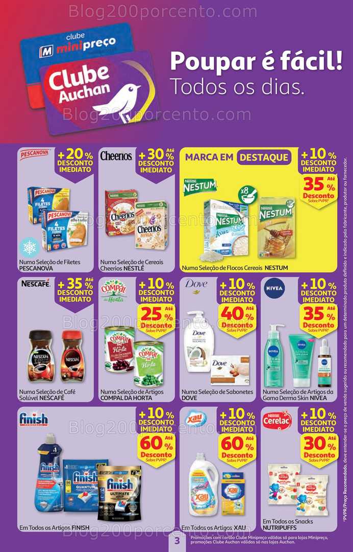 Antevisão Folheto AUCHAN - MINIPREÇO Promoções de 21 a 27 agosto