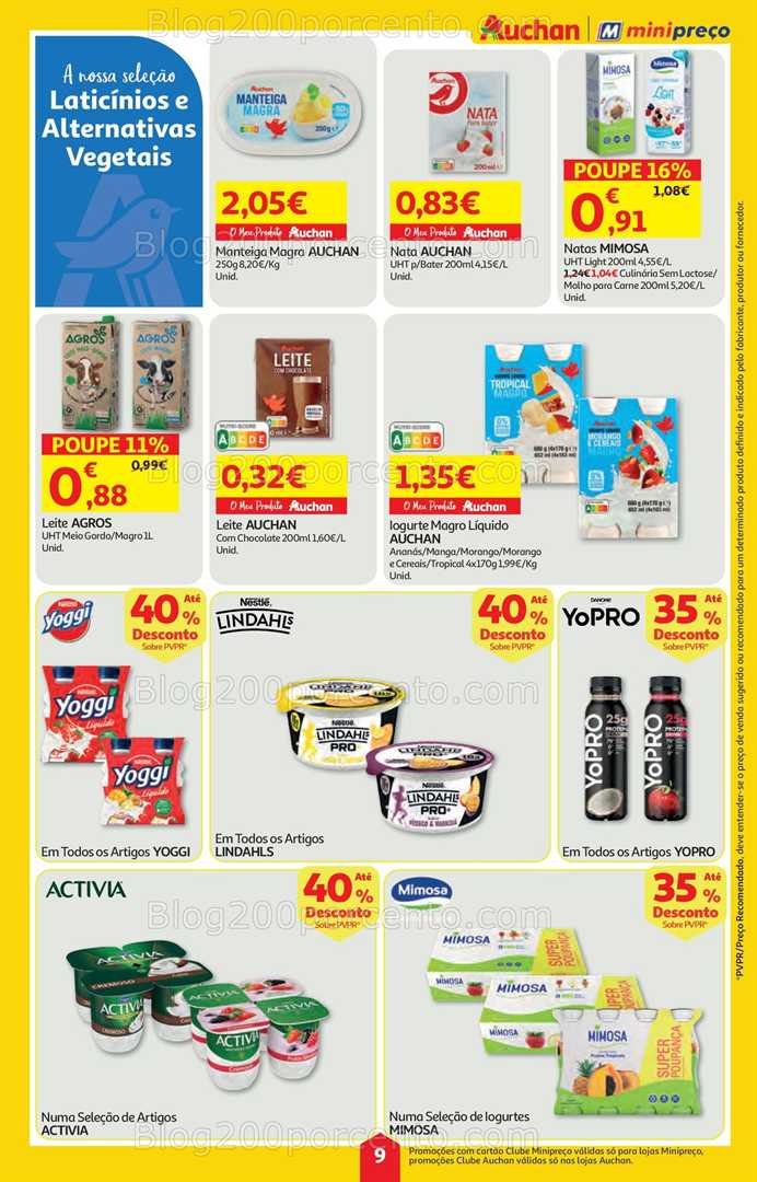 Antevisão Folheto AUCHAN - MINIPREÇO Promoções de 21 a 27 agosto