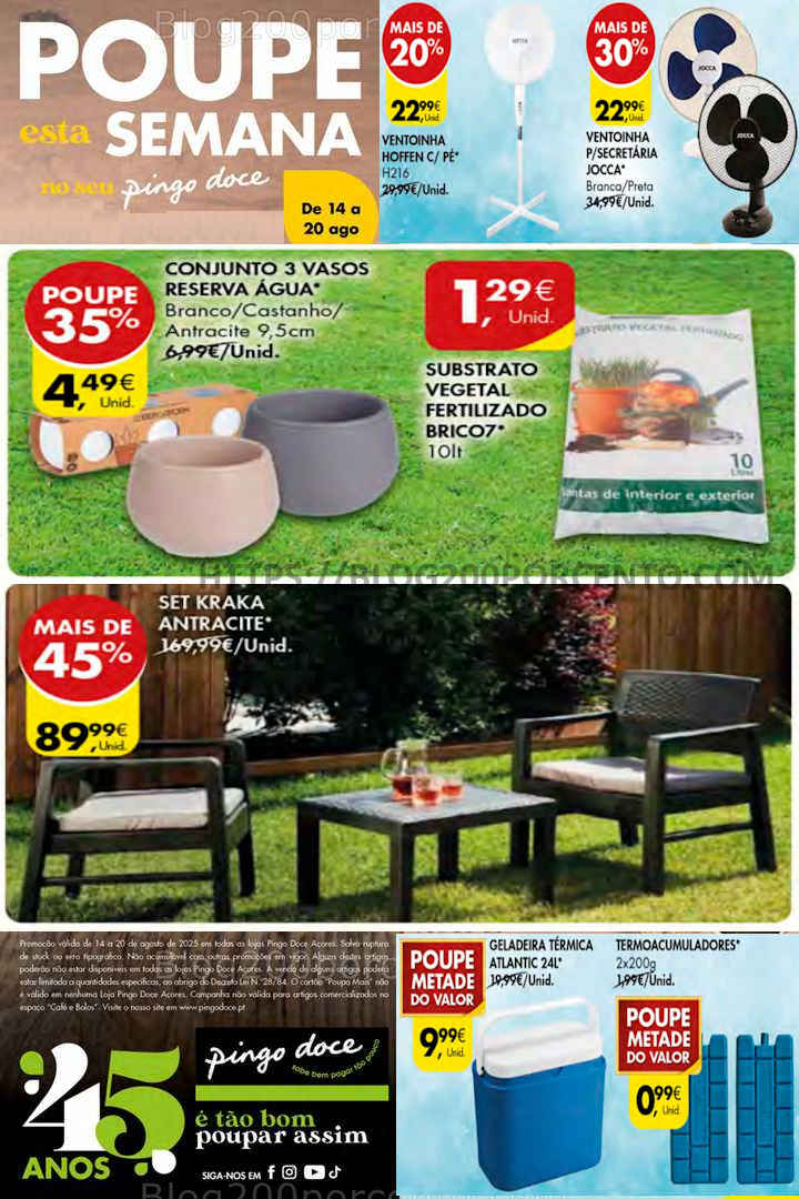 Antevisão Folheto PINGO DOCE Bazar Açores Promoções de 14 a 20 agosto