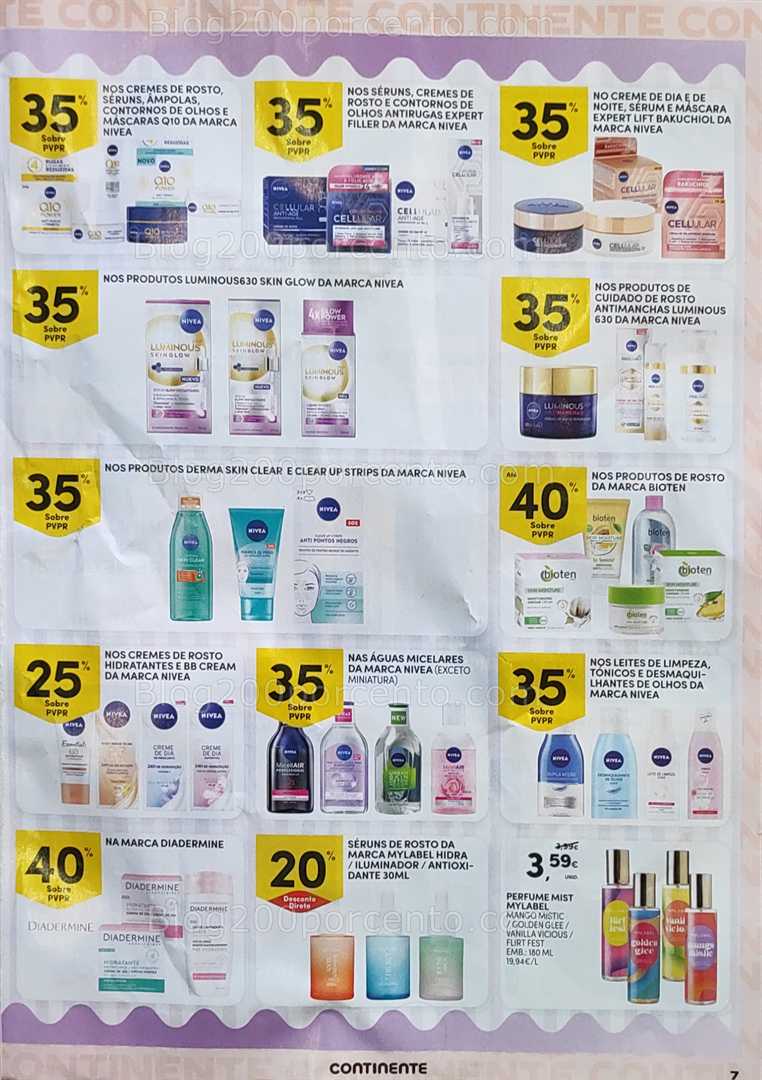 Antevisão Folheto CONTINENTE Beleza Promoções de 19 a 31 agosto